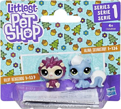 Hasbro Littlest Pet Shop Zvířátka DUO Frilly Lepapillon a Pitley Bullbury - obrázek 1