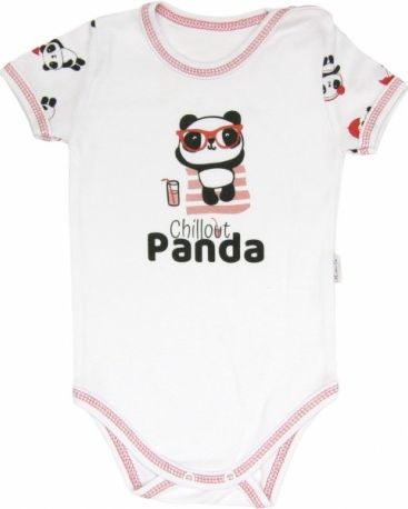 Body Panda - krátký rukáv , Velikost koj. oblečení 92 (18-24m) - obrázek 1