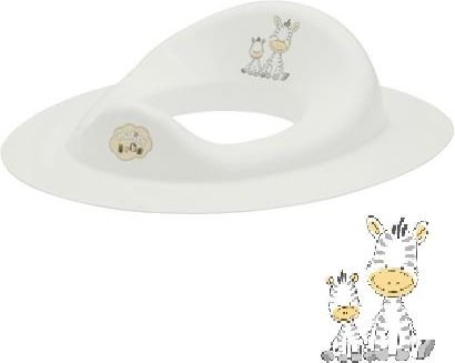 Dětské sedátko na WC Maltex Baby zebra bílá - obrázek 1