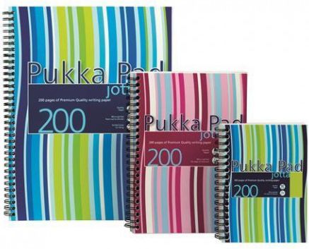 Blok "Jotta", mix barev, A4, čtverečkovaný, 100 listů, spirálová vazba, PUKKA PAD - obrázek 1