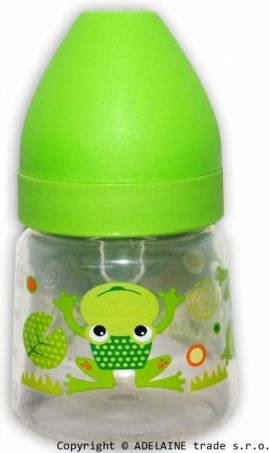 Lahvička Akuku 250ml - zelená s žabičkou - obrázek 1