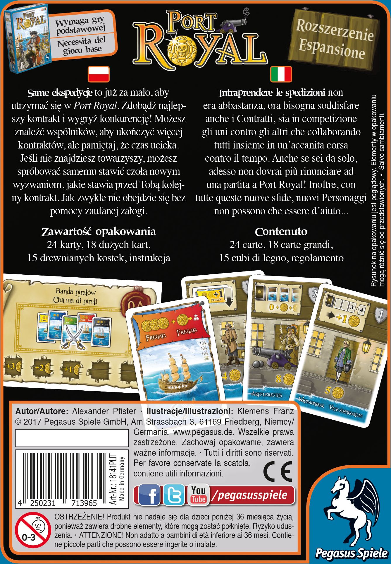 Pegasus Spiele Port Royal: Rozszerzenie/Espansione - obrázek 2