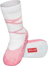 SOXO Dětské ponožky s koženou podešví BALETKA růžové Velikost: 23-24 - obrázek 1