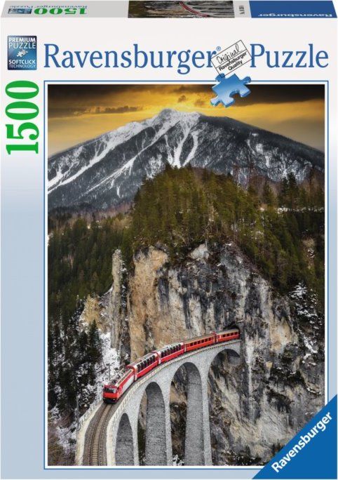 RAVENSBURGER Puzzle Zimní kaňon 1500 dílků - obrázek 2