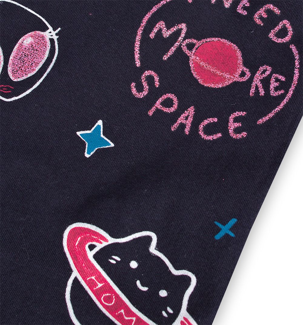 Dívčí tričko s dlouhým rukávem KNOT SO BAD UNIVERSE tmavě modré Velikost: 98 - obrázek 4