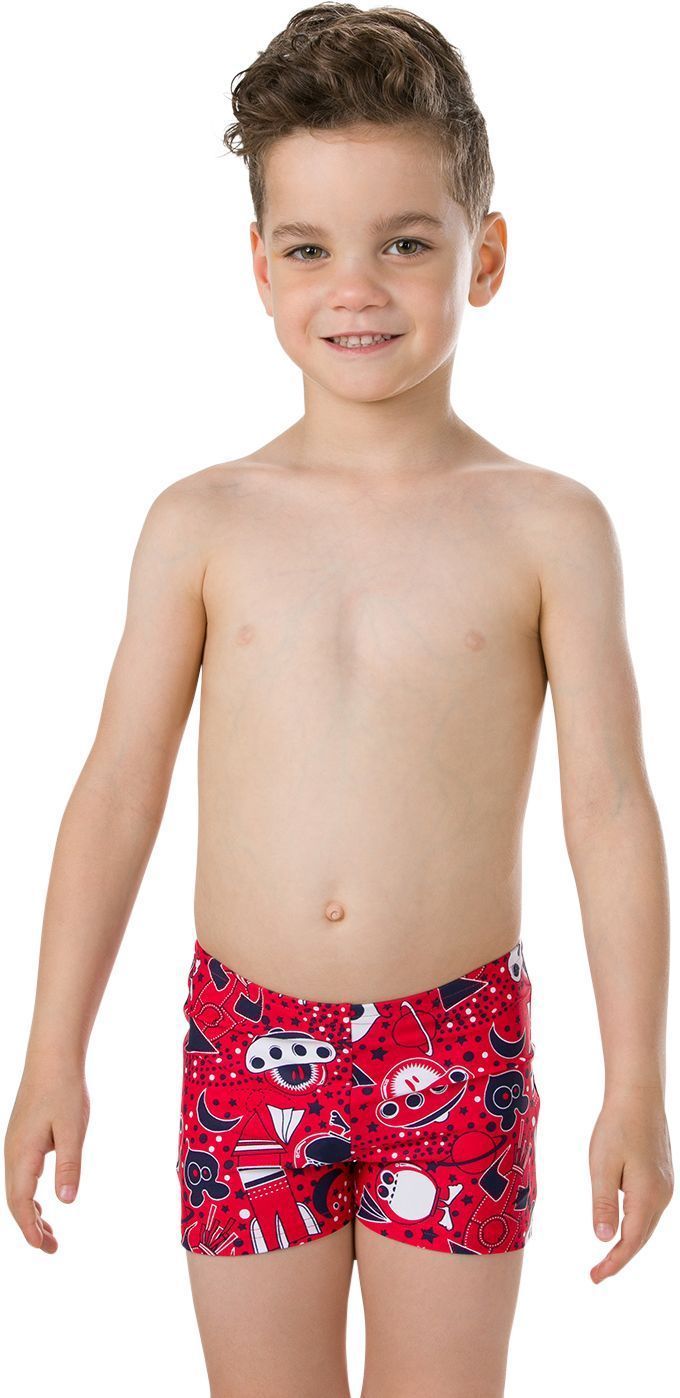 Speedo Essential Allover Aquashort - red/navy 74-80 - obrázek 2