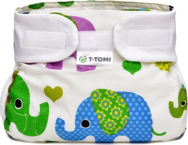 T-TOMI Abdukční kalhotky (5-9 kg) – green elephants - obrázek 1