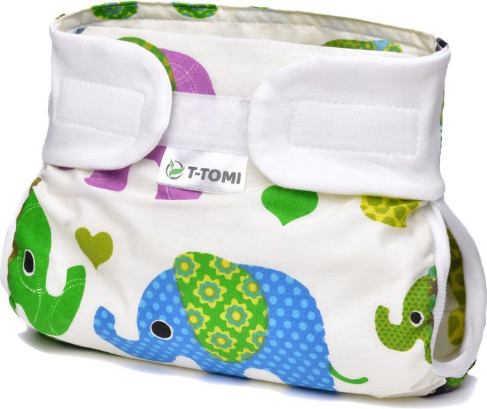 T-TOMI Abdukční kalhotky (5-9 kg) – green elephants - obrázek 2