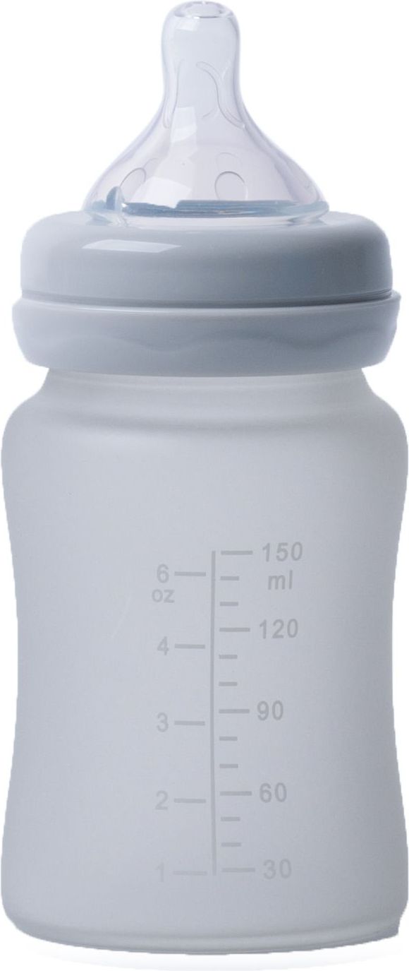 BO JUNGLE Skleněná láhev B-Thermo 150ml Grey - obrázek 1