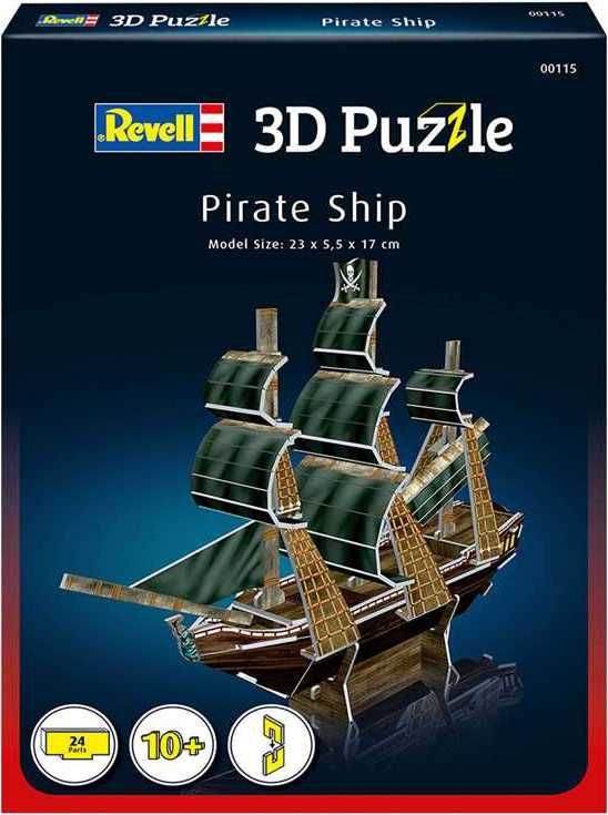3D Puzzle REVELL 00115 - Pirate Ship - obrázek 3