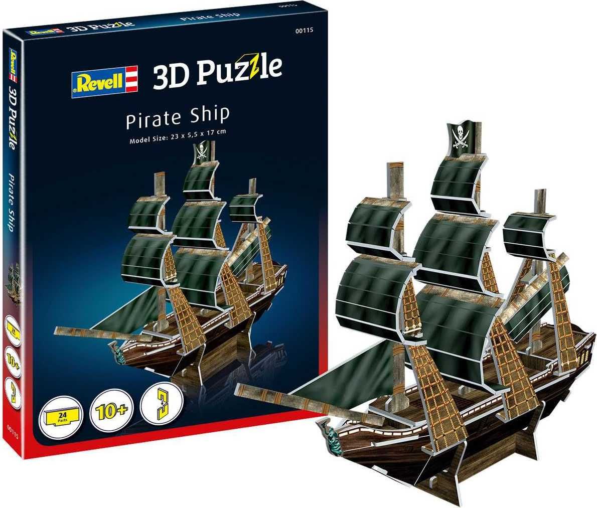 3D Puzzle REVELL 00115 - Pirate Ship - obrázek 4