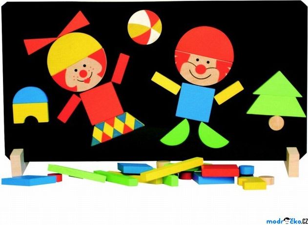 Puzzle magnetické - Klauni (Detoa) - obrázek 1