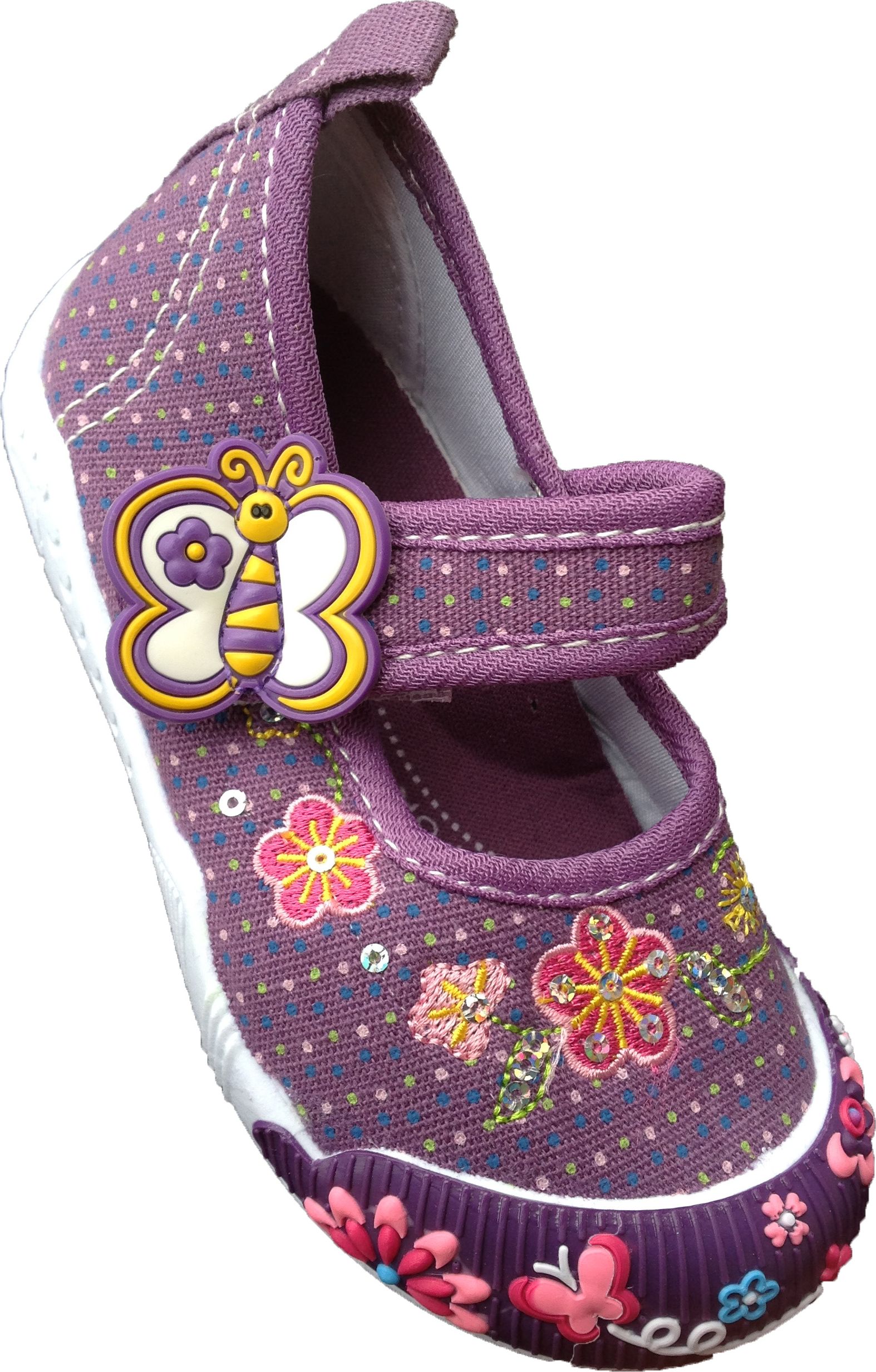 Dívčí balerínky Super Gear-fialová Velikost: 21 - obrázek 1