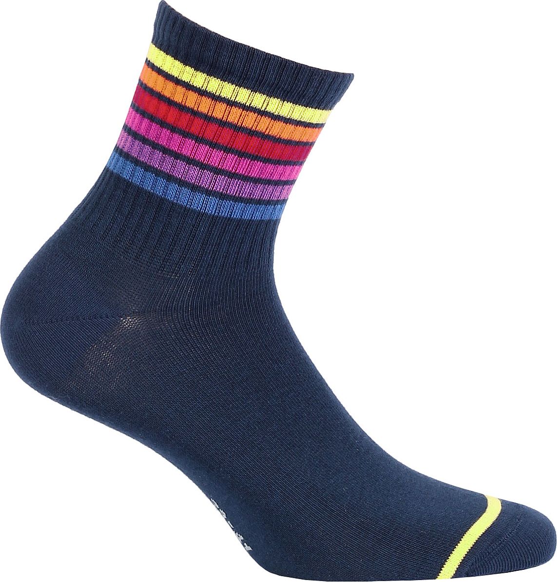 Vzorované ponožky WOLA PROUŽKY tmavě modré Velikost: 39-41 - obrázek 1