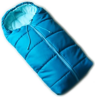 Dětský fusak Baby Nellys ARTIC LUX velvet, 95 x 45 cm - tyrkys - obrázek 1
