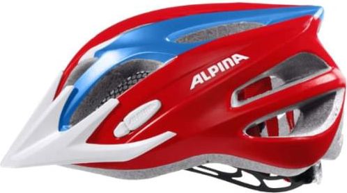 Dětská cyklistická helma Alpina FB Junior 2.0 – red/blue/white 51-55 - obrázek 2