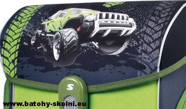 Školní aktovka 3 dílný set Stil auto Offroad - Doprava Zdarma - obrázek 4