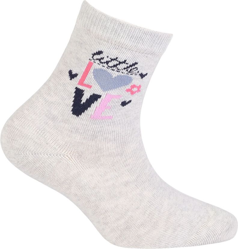 Dívčí ponožky s obrázkem GATTA LITTLE LOVE šedé Velikost: 36-38 - obrázek 1