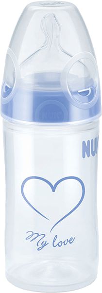 NUK NEW CLASSIC láhev LOVE PP 150ml,SI,V1,M růžová - obrázek 1