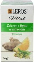 Leros VITAL Zázvor s lípou a citronem porcovaný čaj 20 x 2 g - obrázek 1