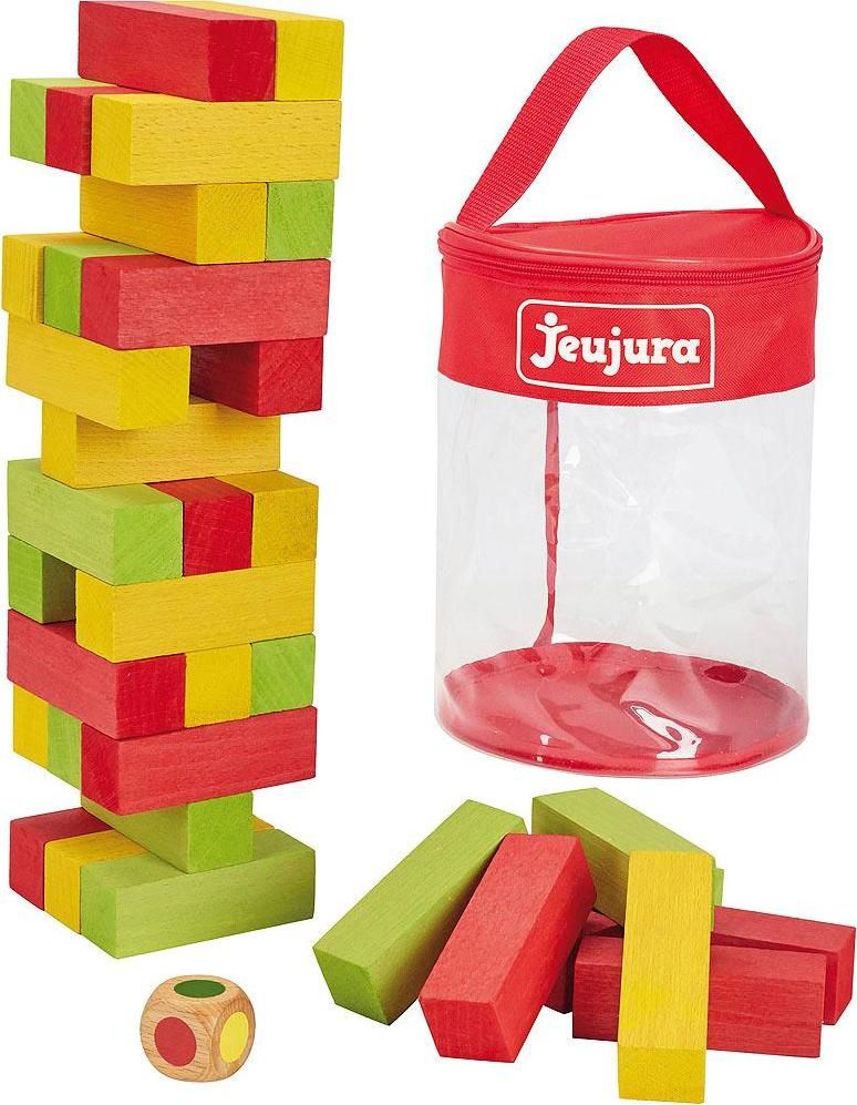 Jeujura Dřevěná jenga velká 54ks - obrázek 1