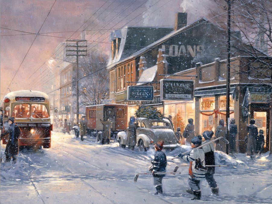 COBBLE HILL Puzzle Hokejová noc XL 275 dílků - obrázek 1