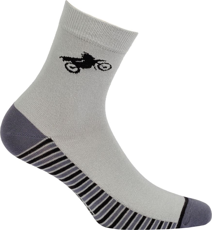 Chlapecké vzorované ponožky GATTA MOTORKA šedé Velikost: 33-35 - obrázek 1