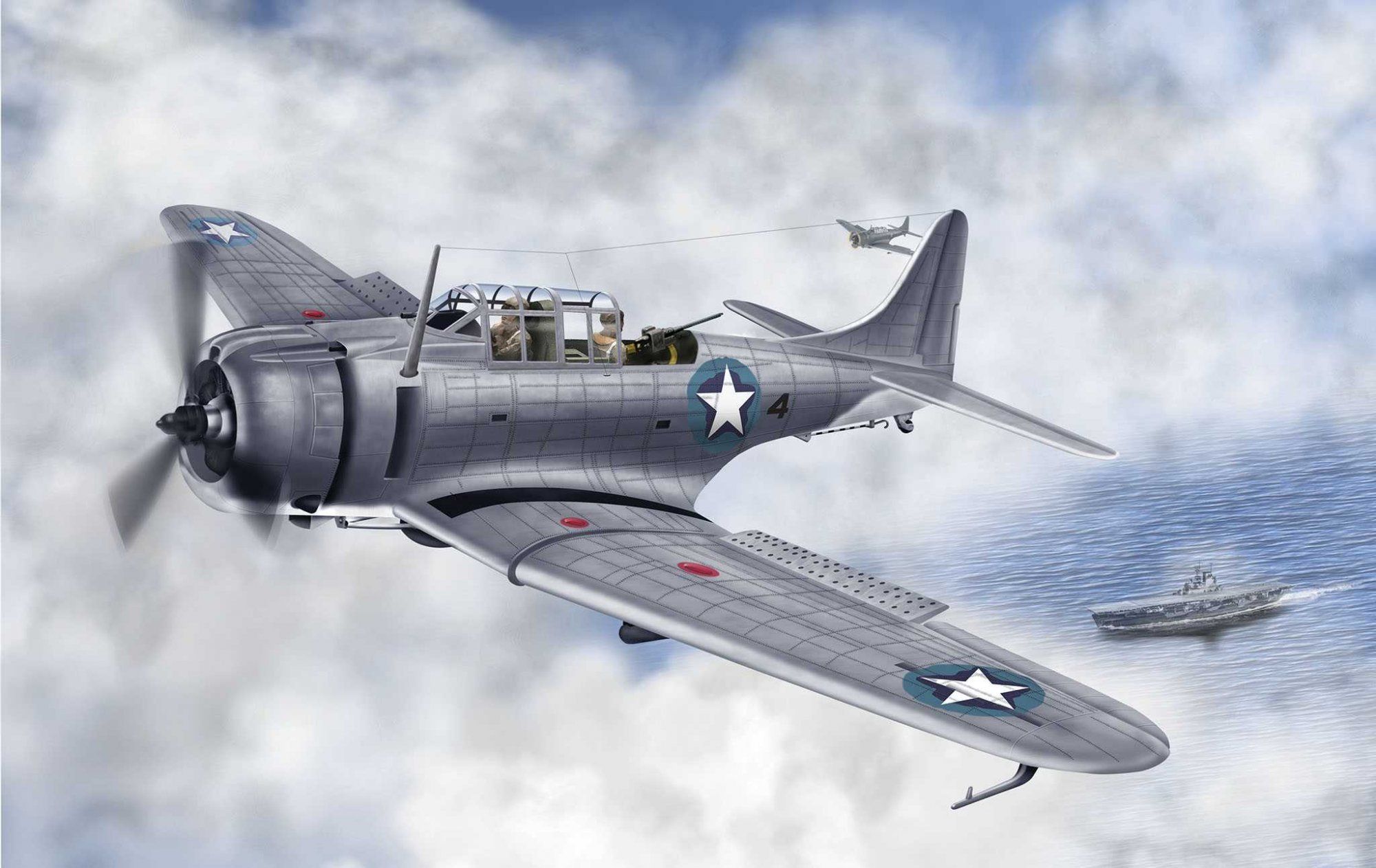 Plastic ModelKit MONOGRAM letadlo 5249 - SBD Dauntless (1:48) - obrázek 3