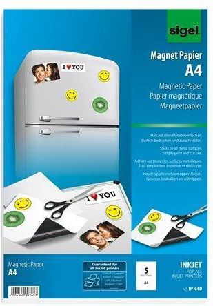 Magnetický papír, SIGEL, bal. 5 ks - obrázek 1