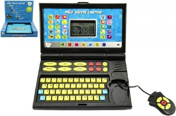 Teddies Můj první laptop/notebook černomodrý 50 programů na baterie se zvukem - obrázek 1