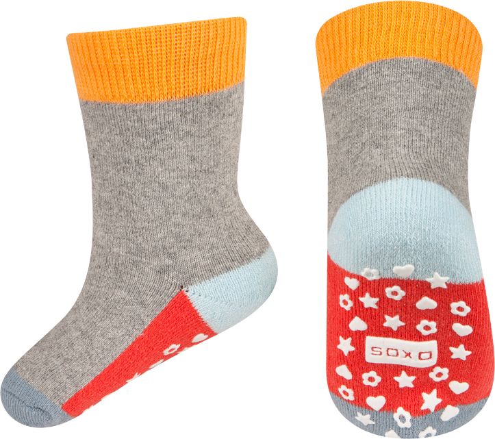 Dětské termo ponožky SOXO WINTER oranžové Velikost: 19-21 - obrázek 1