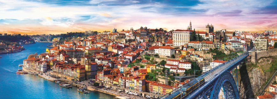 TREFL Panoramatické puzzle Porto, Portugalsko 500 dílků - obrázek 1