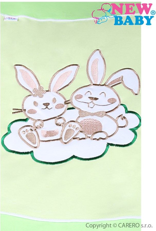 3-dílné ložní povlečení New Baby Bunnies 100/135 zelené - obrázek 2