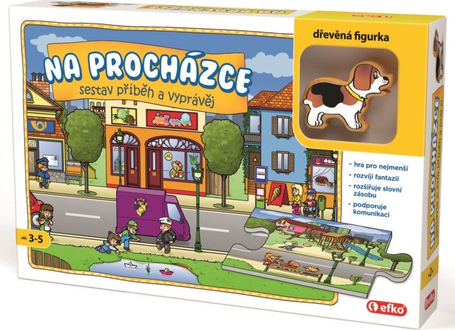 EFKO Vyprávěcí puzzle Na procházce 9 dílků - obrázek 1