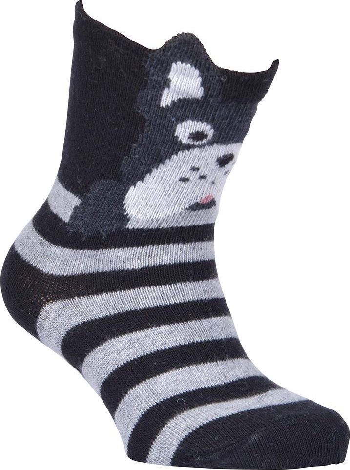 Melton Babysock Bulldog with Ears - black 17-19 - obrázek 1