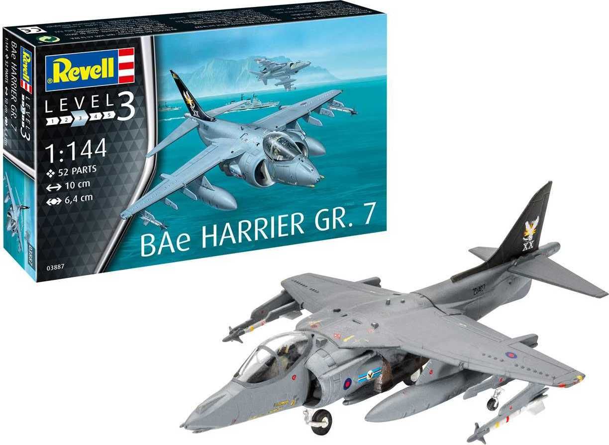 REVELL ModelSet letadlo 63887 - BAe Harrier GR.7 (1:144) - obrázek 6