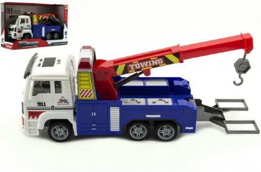 Teddies 58006 Auto nákladní odtahovka plast 24cm na baterie se světlem se zvukem - obrázek 1