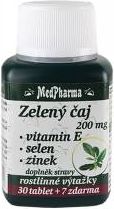 MedPharma Zelený čaj 200 mg vit.E+Se+Zn 37 tablet - obrázek 1