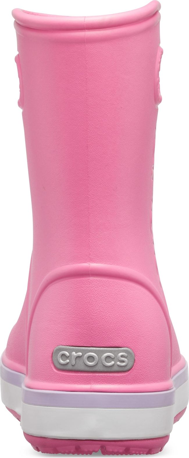 Crocs růžové dívčí holínky Crocband Rain Boot Pink Lemonade/Lavender - 30/31 - obrázek 4