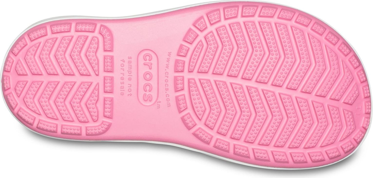 Crocs růžové dívčí holínky Crocband Rain Boot Pink Lemonade/Lavender - 30/31 - obrázek 5