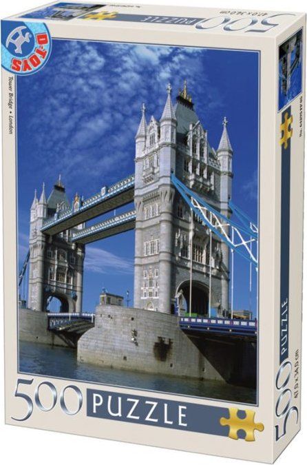 D-TOYS Puzzle Tower Bridge, Londýn 500 dílků - obrázek 1