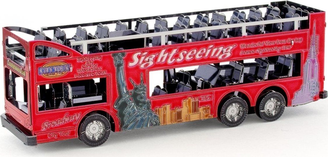 METAL EARTH 3D puzzle Autobus Big Apple Tour Bus - obrázek 1