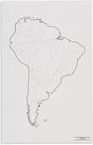 Mapa Jižní Ameriky – vodní toky, v angličtině - obrázek 1