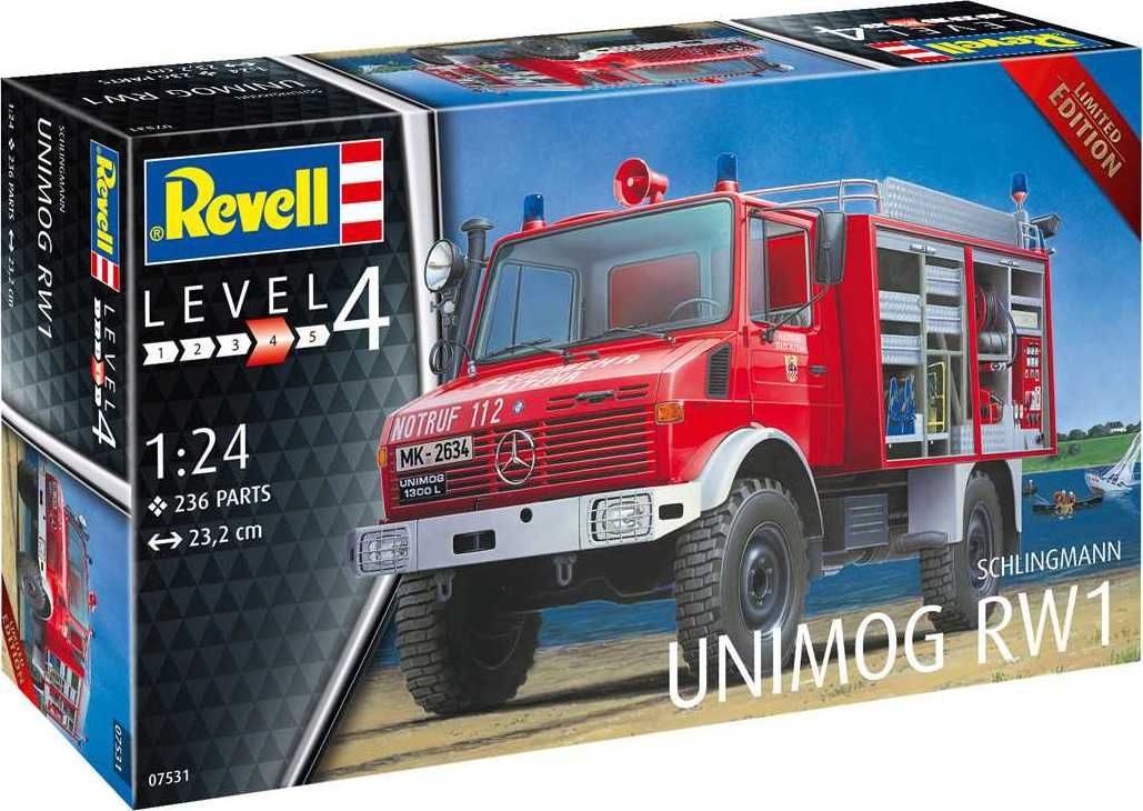 REVELL Plastic ModelKit auto 07531 - Schlingmann Unimog RW1 (1:24) - obrázek 1