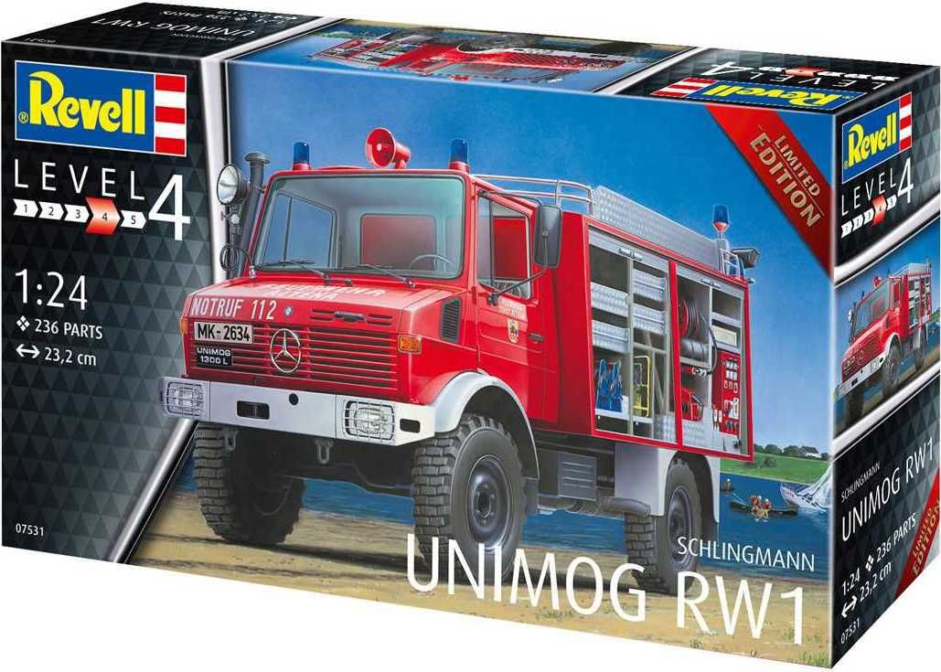 REVELL Plastic ModelKit auto 07531 - Schlingmann Unimog RW1 (1:24) - obrázek 2