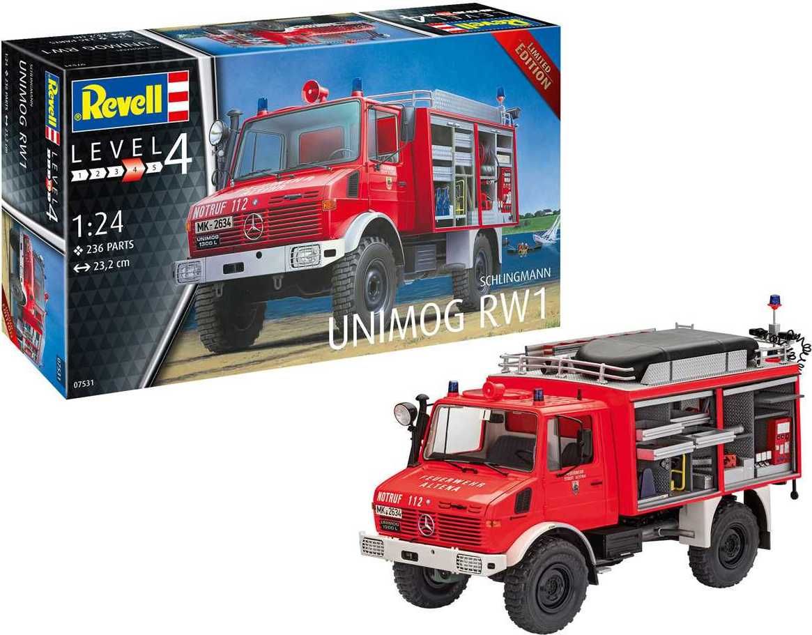 REVELL Plastic ModelKit auto 07531 - Schlingmann Unimog RW1 (1:24) - obrázek 10