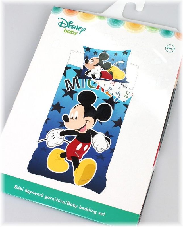 Setino · Bavlněné povlečení do dětské postýlky Mickey Mouse - Disney - 90 x 140 cm + 40 x 55 cm | Certifikát Oeko Tex Standard 100 - obrázek 2