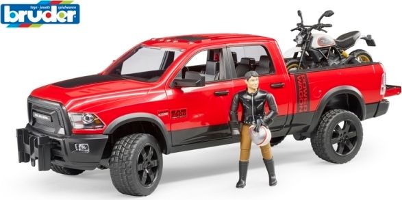 Bruder Terénní auto RAM s motocyklem - obrázek 1