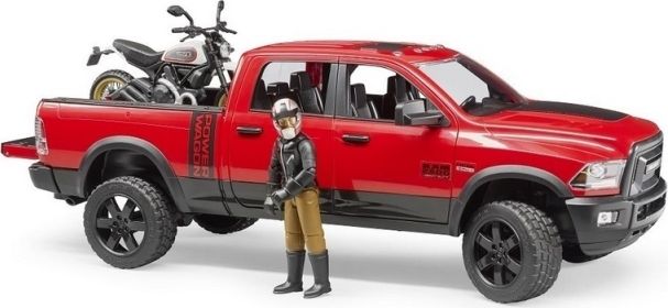Bruder Terénní auto RAM s motocyklem - obrázek 3
