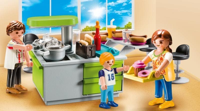 PLAYMOBIL Přenosný box velký: Rodinná kuchyně 9543 - obrázek 2